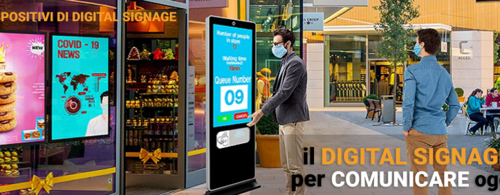 digital signage per ciomunicare, informare, interagire e promuovere